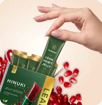 Hinuki Koreaanse jelly stick sachet met granaatappel-vezeljelly